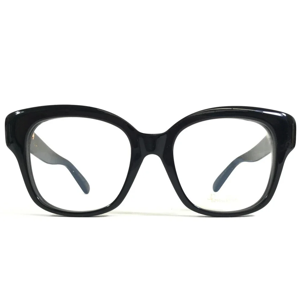 Pomellato Eyeglasses Frames PM0121O 001 Shiny Black Butterfly Full Rim 52-19-140